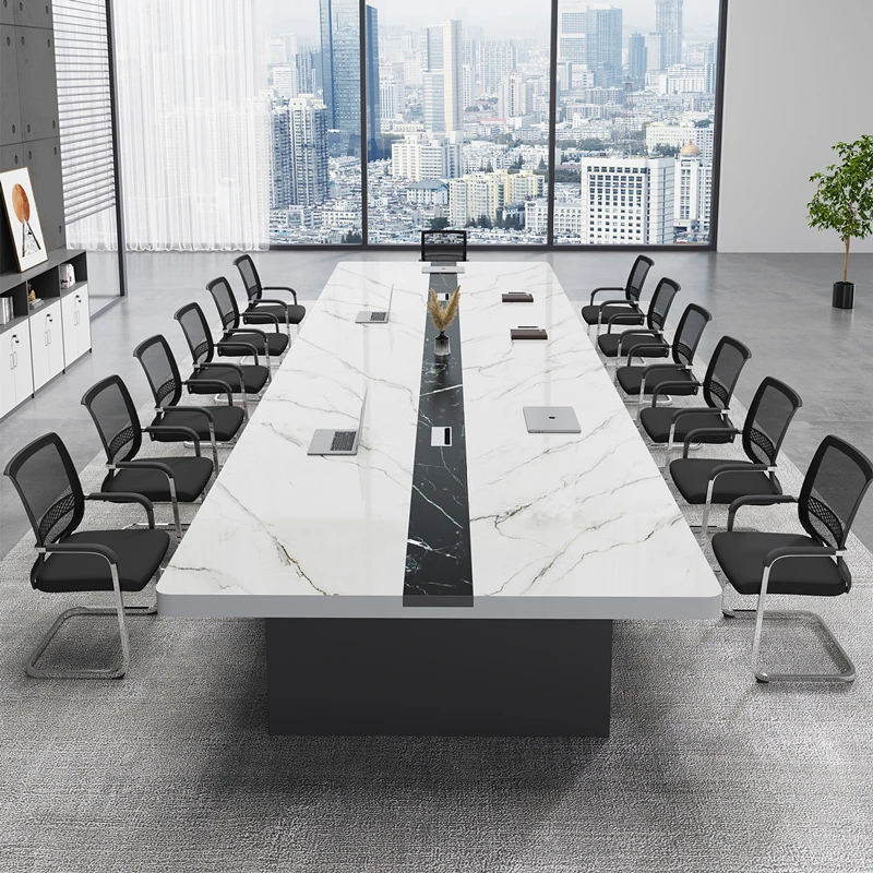 

Beauty Keyboard Meeting Table Vanity Wood Gaming White Tables Design Reception Tables De Conference Office Furniture OK50HY