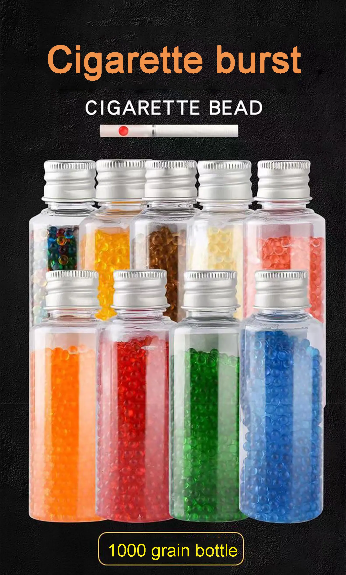 

1000pcs Mixed Fruit Flavor Menthol Capsule Mint Burst Beads Cigarette Explosion Pops Cigarette Filter Brush Ball Smoking Tools