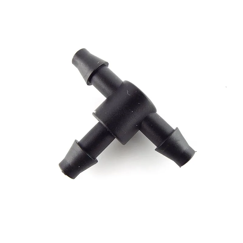 3 Way Hose Tee Barb 4/7mm Tube Connector Irrigation Plumbing Pipe Fittings T-Shape Adapter hose 3-Way Splitter Garden Watering