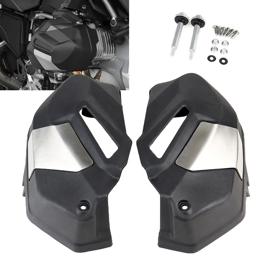 Black Motorcycle Accessories Fit For BM R 1250 GS/RS/RT R1250R 18-20 Engine Cylinder Head Guard Cover Protector