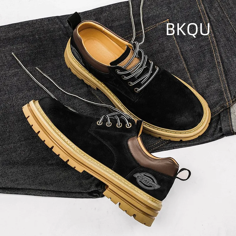 Low Cut Boots for Men Non-slip Round Toe Trendy All-match Fashion Wear-Resistant Breathable Casual Boots Spring Autumn Main