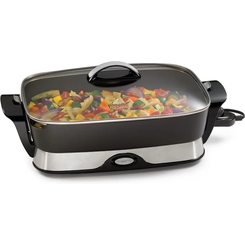 Presto 06857 16-inch Electric Foldaway Skillet, Black