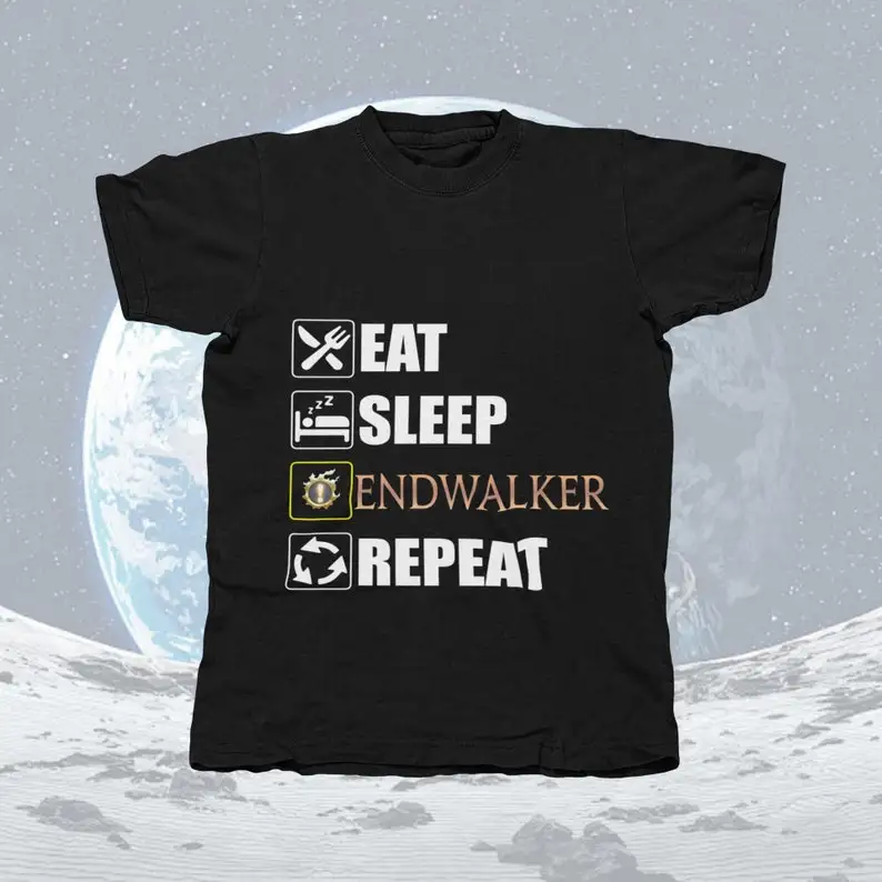 

Футболка унисекс с надписью «Eat Sleep Endwalker»
