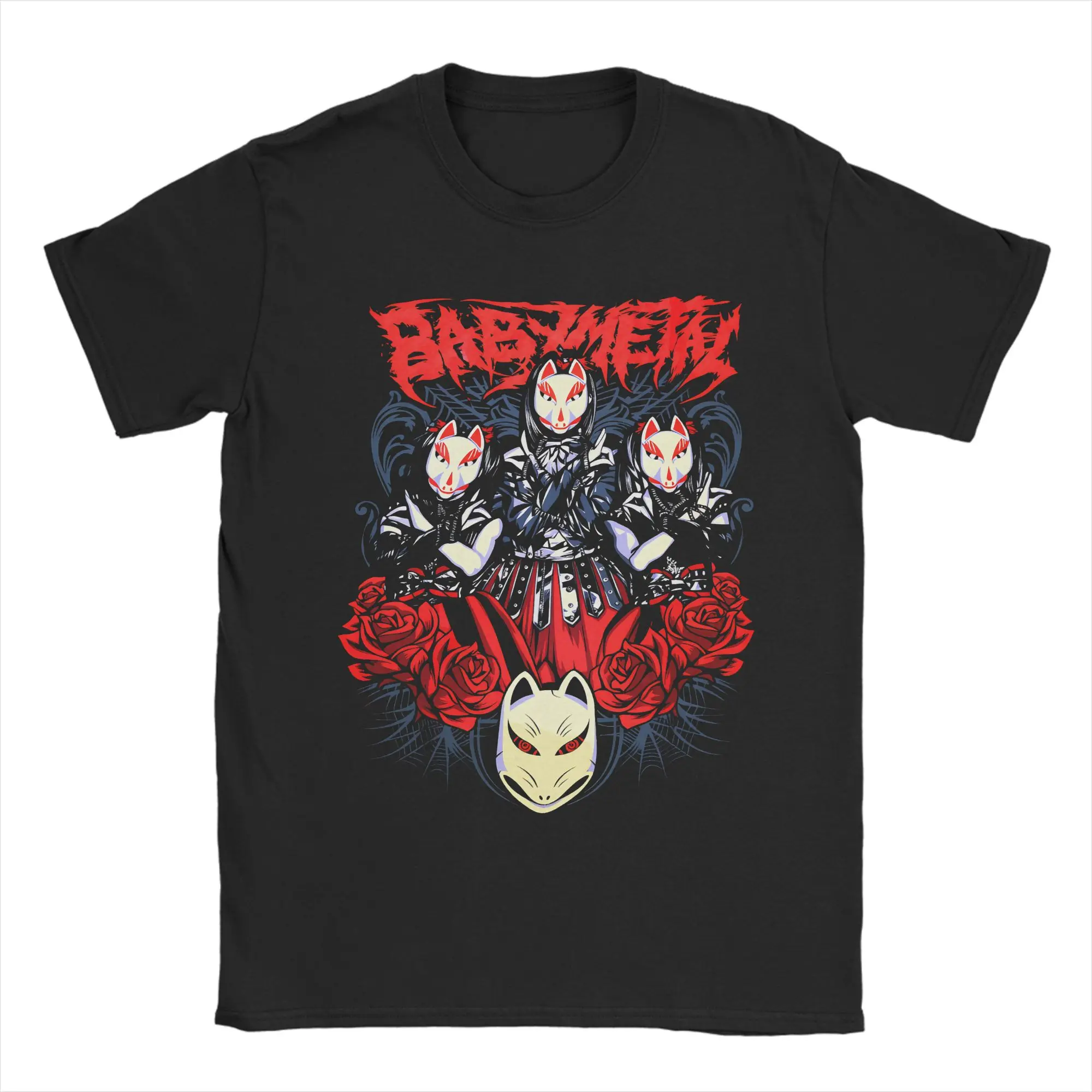 

Men Women Rock Babymetal T Shirts Kawaii Metal Band 100% Cotton Clothing Novelty Short Sleeve Crewneck Tees Plus Size T-Shirt