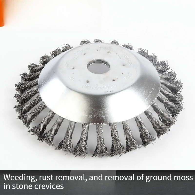 

Lawn Mower 6-inch, 8-inch Steel Wire Wheel Grass Head Weed Wheel Accessories