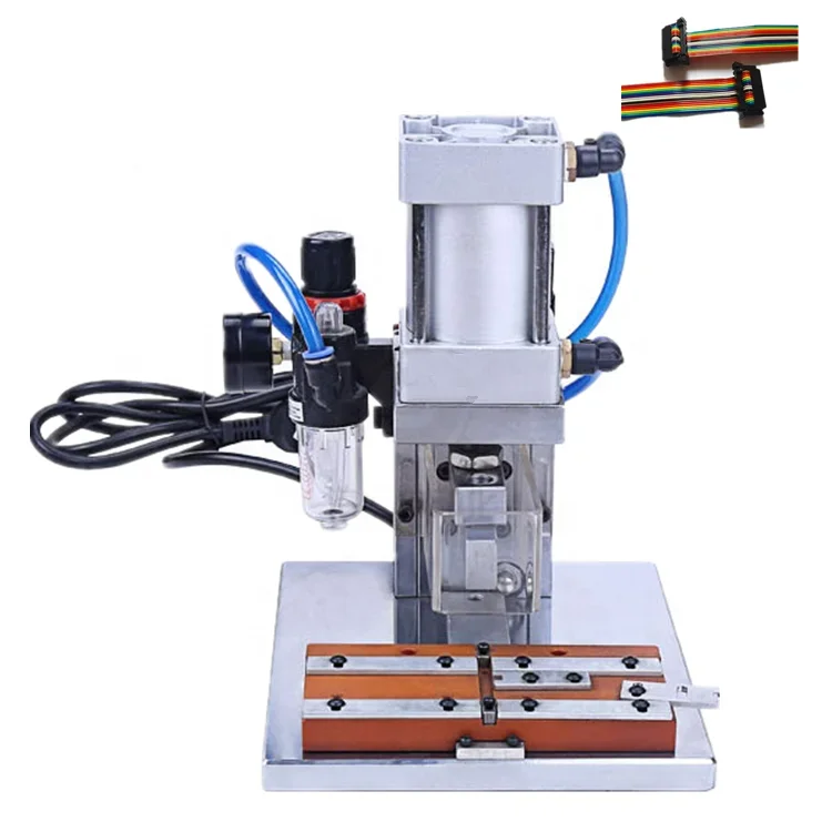 Wl-IDC Pneumatic Automatic Flat Cable Crimping Machine IDE / IDC Ribbon Cable Connector Crimping Machine