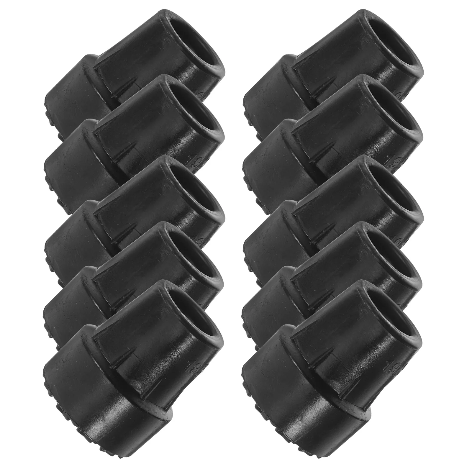 

10pcs Non-Slip Rubber Cane Tips Antiskid Walking Stick Crutch Cane Bottom Pads Protector Cover Climbing Hiking Trekking Pole Tip