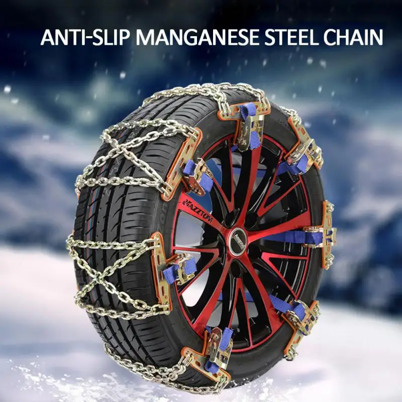 

Winter Vehicle Anti-skid Chain Plus Thick Manganese Steel Chain Adjustable Car Snow Chains Universal Ice And Mud Emergency Chain