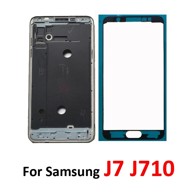 For Samsung J7 2016 Phone Front Frame Housing Middle Frame Chassis For Samsung Galaxy J7 J710 J710F J710FN J710H J710M J710MN