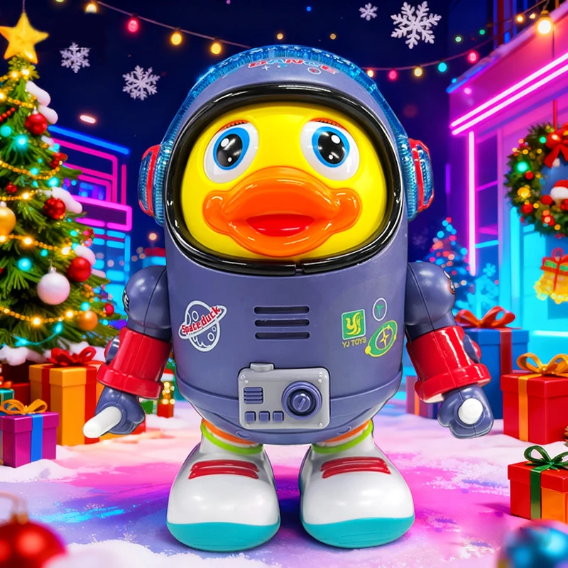 

Kids dancing cute universe duck fun toy, colorful music, automatic dancing with Lights, christmas holiday gifts toys