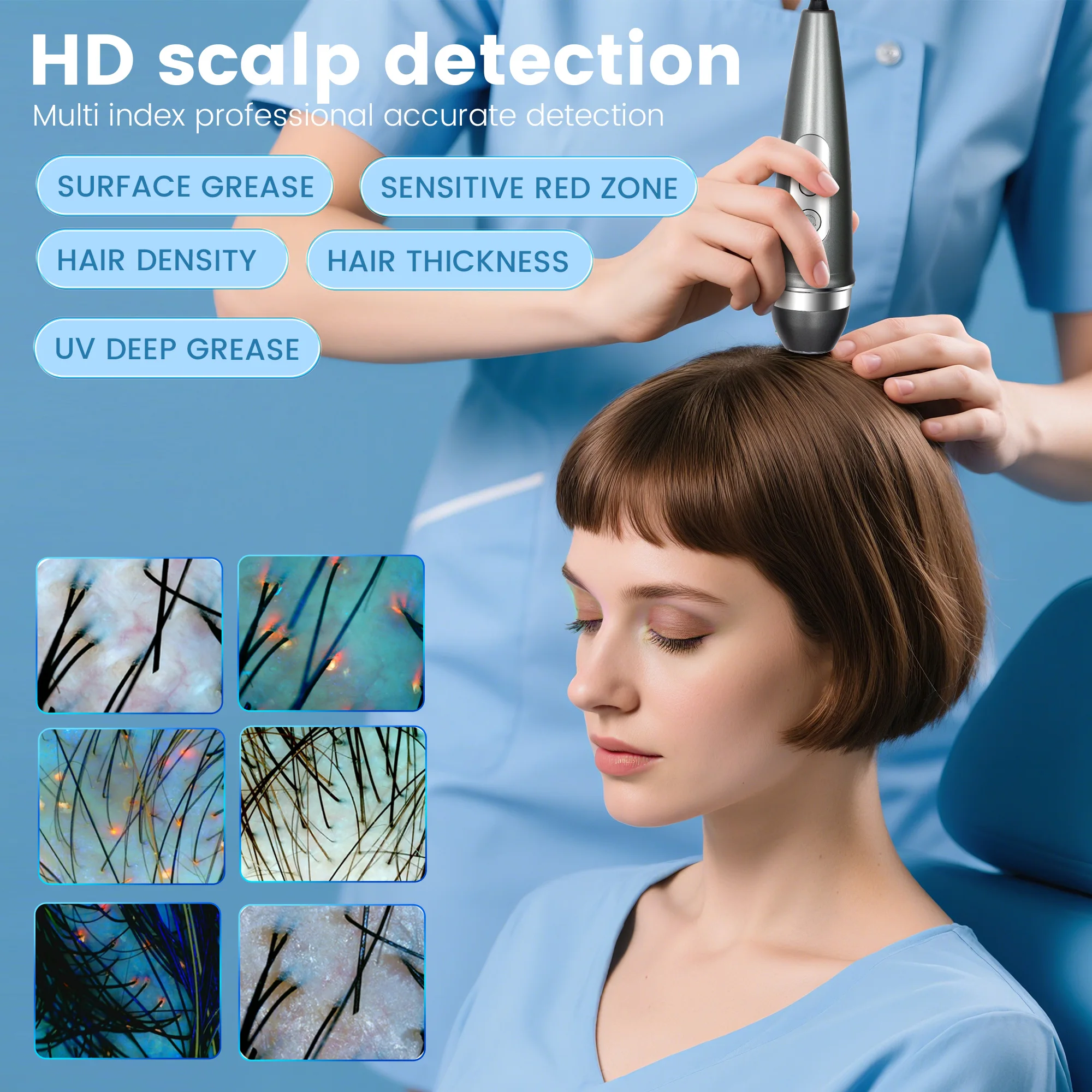 3d scanner de pele cuidados analisador facial monitor máquina espelho mágico portátil teste inglês detector rosto câmera análise teste