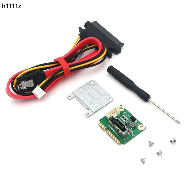Msata to SATA 2.5inch Adapter Convert Cable 5V Power Supply Connector mSATA to SATA 2.5 Riser w Mini Card Half to Full Bracket AliExpress