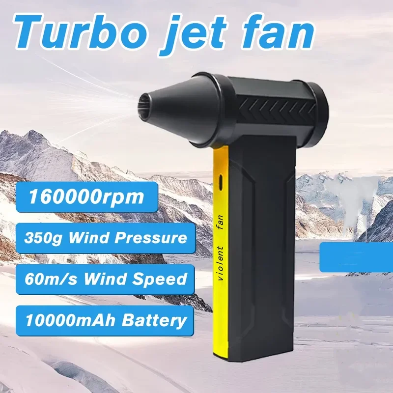 

Electric Blower Powerful Snow Blower High-Speed Dust Fan Mini Turbo Jet Fan Handheld Car Dryer for Cleaning and Drying Vehicles