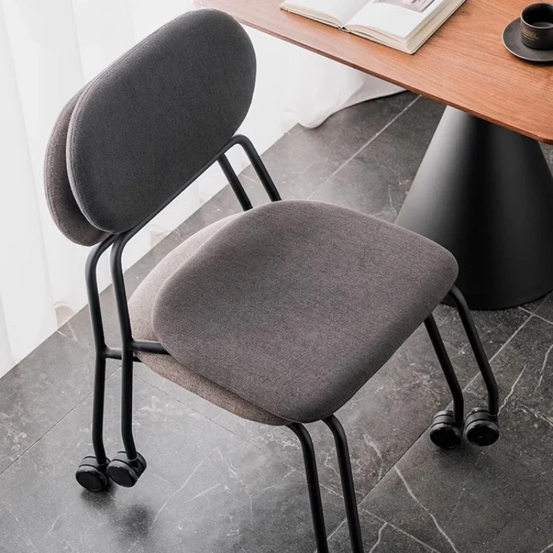 

Stackable Computer Chair Ergonomic Office Chair for Home Study Conference Room Movable Desk Chair