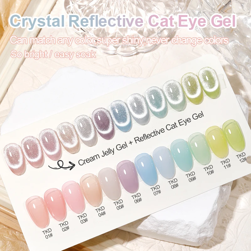 AS 15ML Gel Polish Glitter Stained Glass Jelly Top Coat Manicure Gel Polish Semi permanent Uv Enamel Nail Art