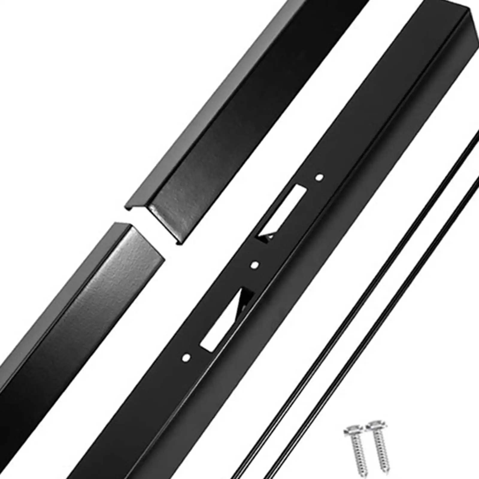 Adjustable, Rod and Valance Kit, Fireplace Rod, Black for Fireplace Spark,