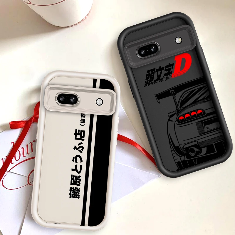 Initial D Anime Art For Google Pixel 9 8A 8 7 7A Pro XL 5G Eye Ladder Phone Case Soft TPU Shockproof Cover Funda Phone Case