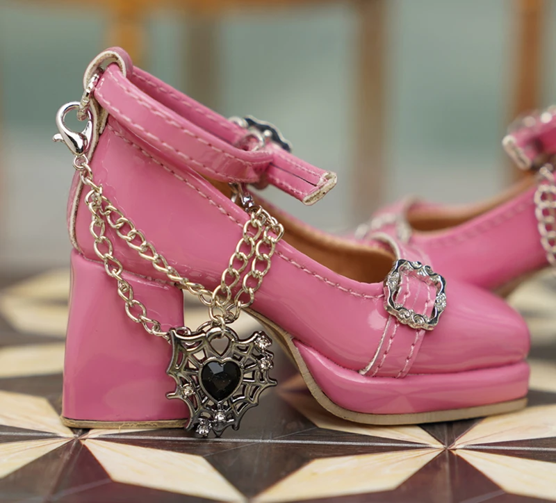 Chaussures de poupée BJD adaptées aux chaussures bjd de taille 1/4 avec talons épais, accessoires de poupée