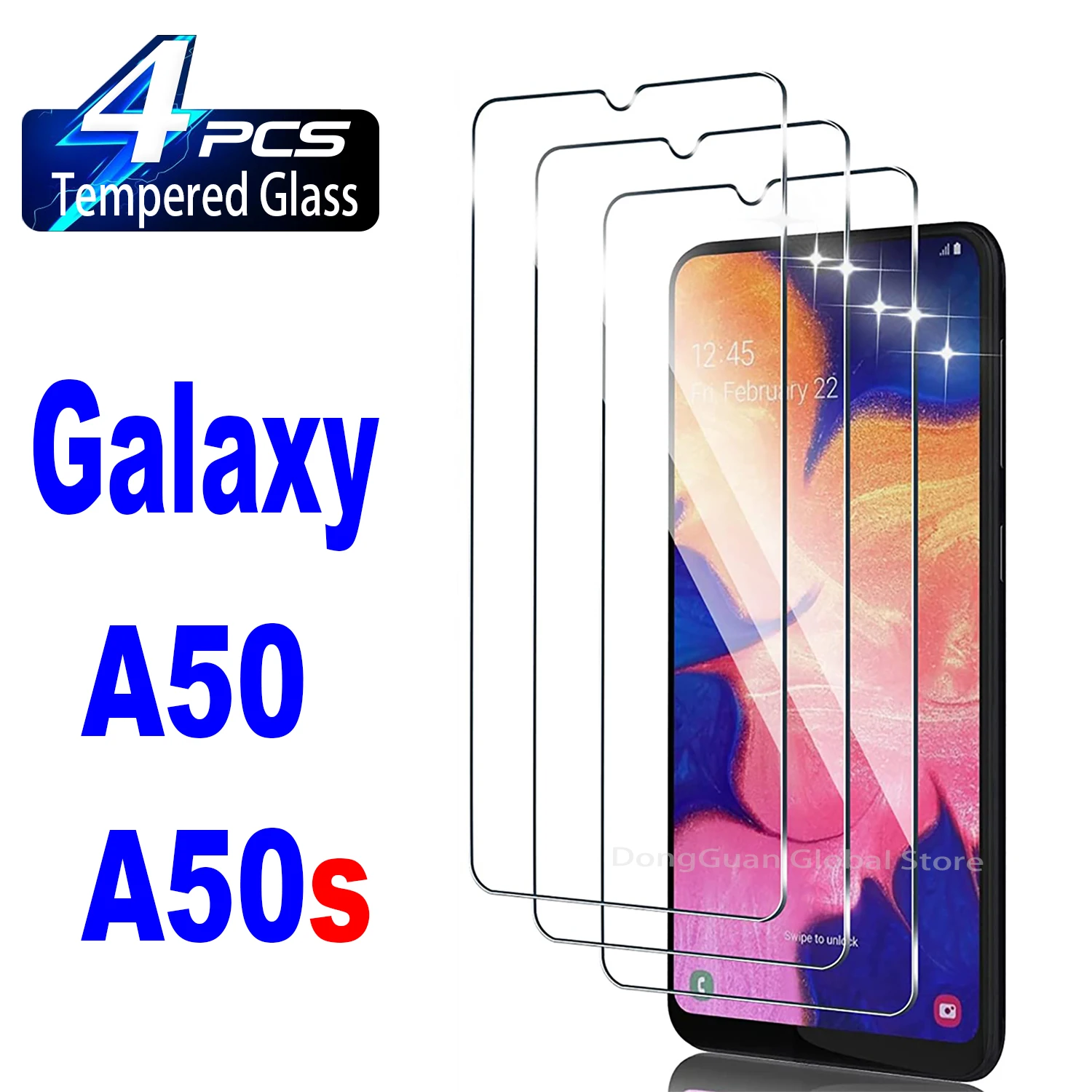 

2/4 шт. закаленное стекло для Samsung Galaxy A50 A50s SM-A505, защитная стеклянная пленка для экрана