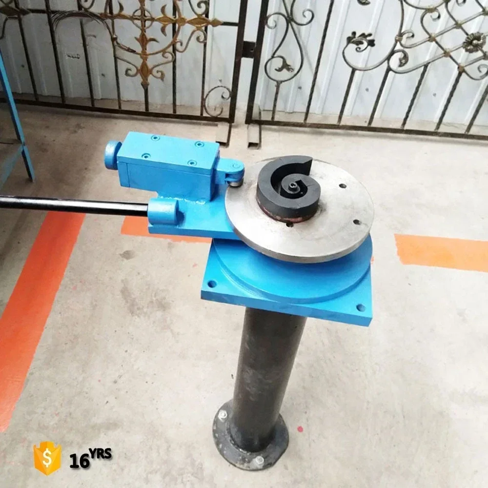 DH-SWC 10mm square steel flat iron hand scroll flower bending machine S shape pattern making machine