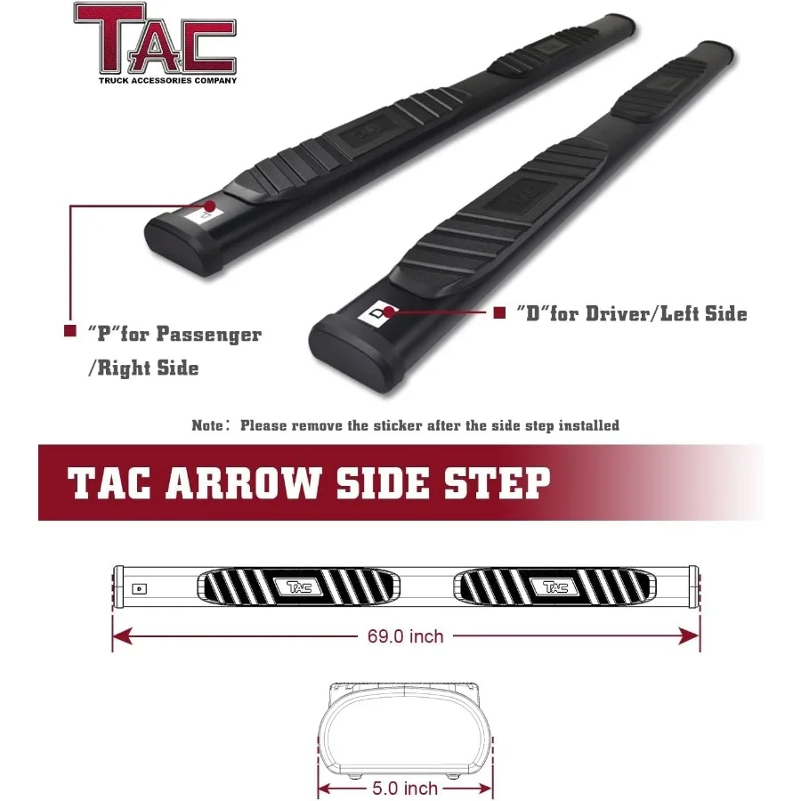 خطوات جانبية للسهم تناسب 20102024 Toyota 4Runner Exclude 1013 SR51024 Limited2021 Nightshade Edition SUV 5 نسيج ألومنيوم أسود S