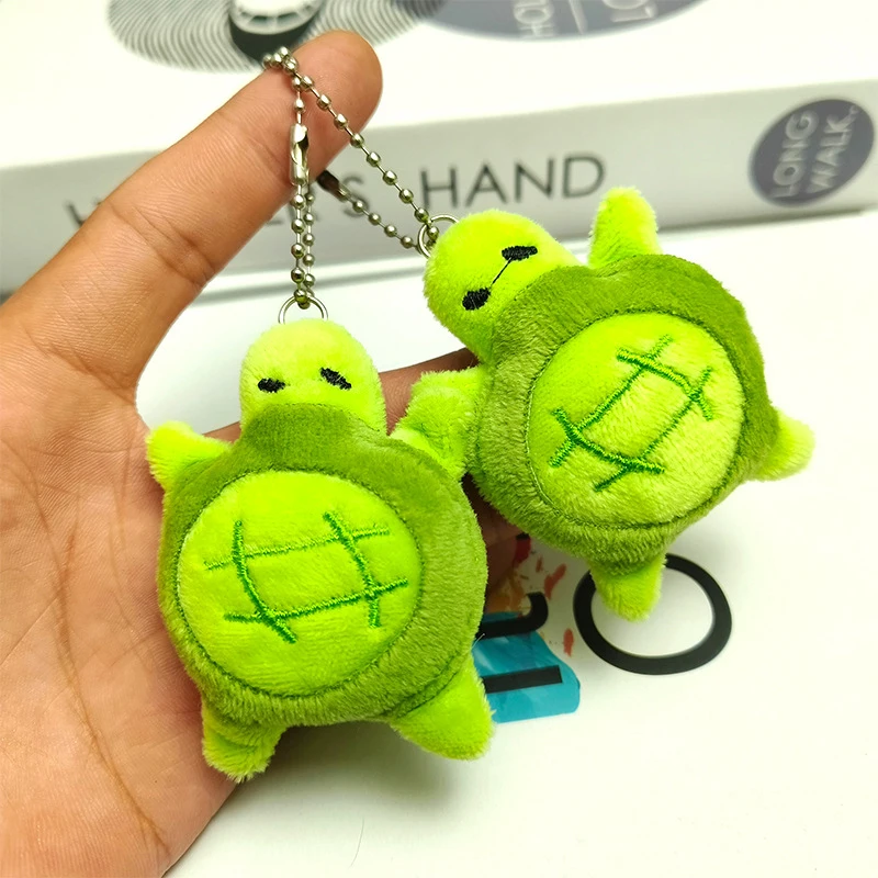 Cartoon Turtle Plush Keychain Creative Soft Toys Turtle Plush Keychain Schoolbag Pendant Small Gift