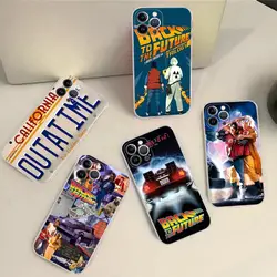 Back To The Future Phone Case Silicone Soft for iphone 15 14 13 12 11 Pro Mini XS MAX 8 7 6 Plus X XS XR Cover