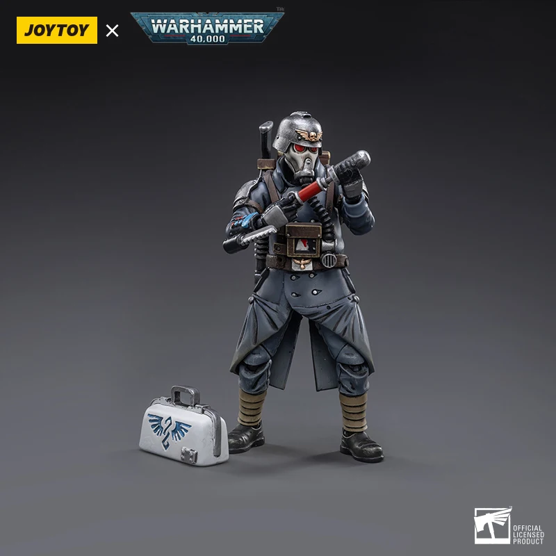 JOYTOY Warhammer 40K action figure 1/18 Astra Militarum Death Korps of Krieg Veteran Squad Guardsman Medic figures Toys