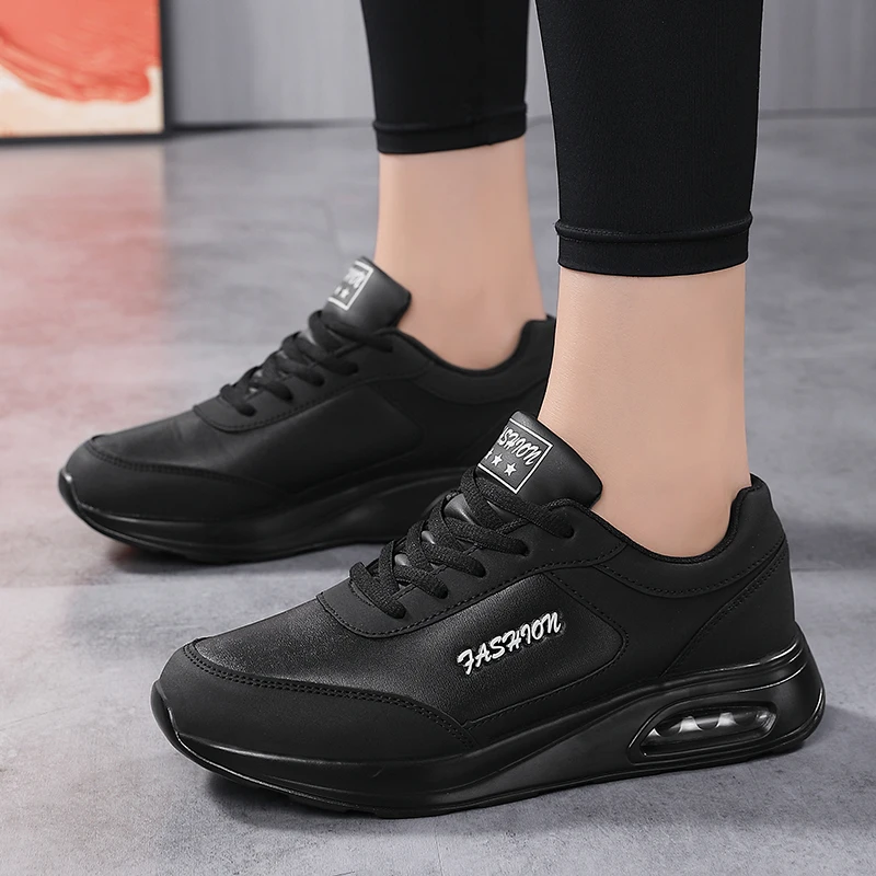 2024 New Women Comfortab Non-slip Designer Casual Sneakers Ladies Sport Jogging Shoe  Fashion High Quality Leather Running Shoes