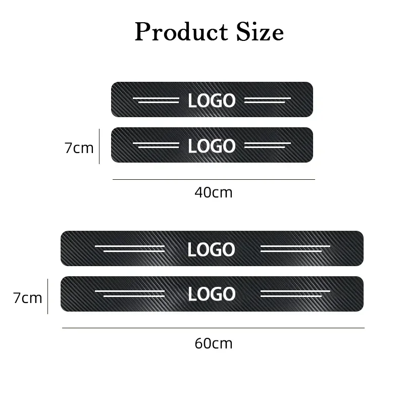 4Pcs For Mitsubishi Pajero 2 3 4 Sport 2011 2012 2013 2014 2015 2016 2017 2018 Threshold Plate Carbon Fiber Stickers Accessories
