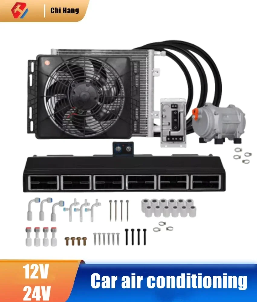 Verborgen split-koeling parkeerairconditioner 24V12V Energiebesparende omvormer Bedrijfsvoertuig en camper gemodificeerd universeel