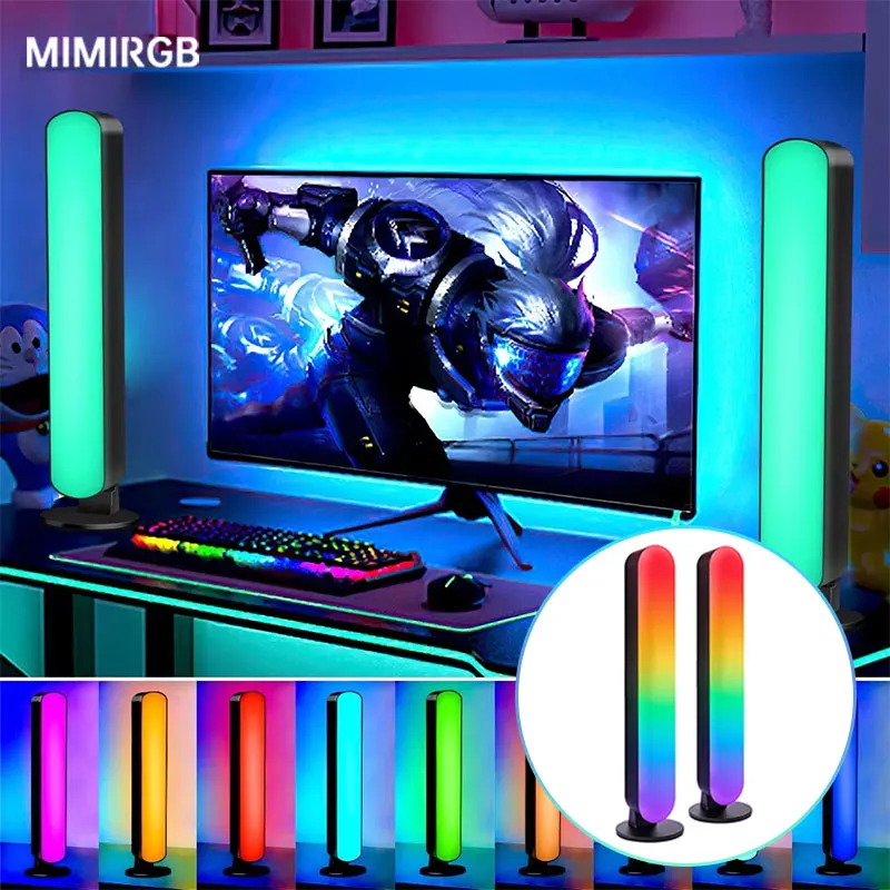 Smart LED Symphony Sound Control Pickup Light RGB Music Rhythm Ambient Lamp With App Control For TV Compute Gaming Desktop Decor