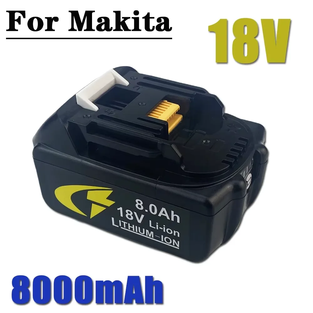 

18V 8000mAh Lithium-Ion Replacement Battery For Makita Power Tool Rechargeable Battery Makita USB Adapter BL1860 BL1850