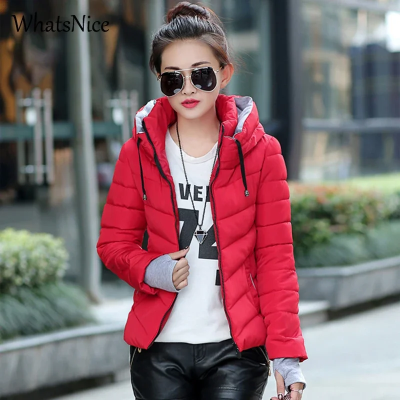 Cheap Wholesale 2022 Autumn Winter Hot Sale Women Fashion Casual Slim Down Cotton Girls Short Design Cute Gloves Warm Jacket 2