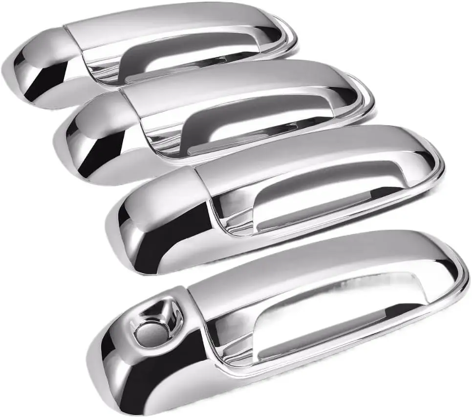 

Chrome Exterior Side Door Handle Cover Trim Outer Door Handle Cover Decoration for Jeep Liberty 04-07 Best Value Car Parts