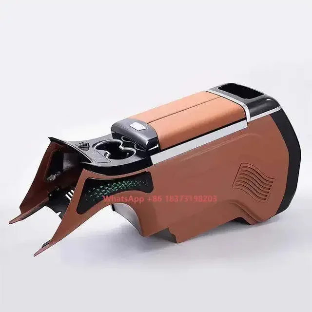 

Auto Parts Car Armrest Center Console Box Modified Parts Seat Armrest Refrigerator Shining X2 SUV HONGRUI TIGER Leather+ABS