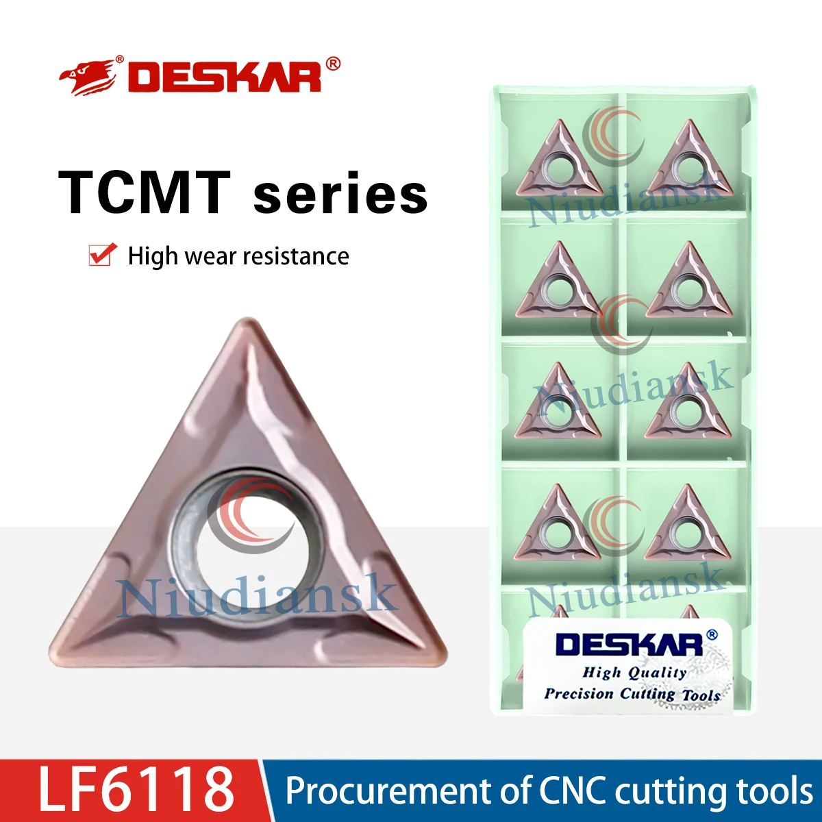 

Твердосплавные токарные пластины TCMT110204/208 LF6118 и TCMT16T304/308 LF6118 (10 шт.) для наружной обработки нержавеющей стали на станках с ЧПУ