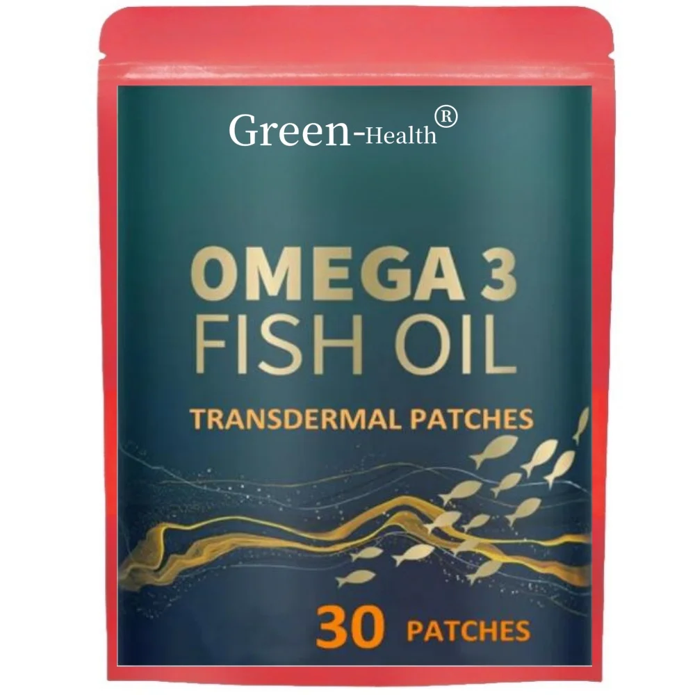 

Omega 3 Fish Oil Transdermal Patches Brain & Heart Health Support -30 Patches One Month Supply