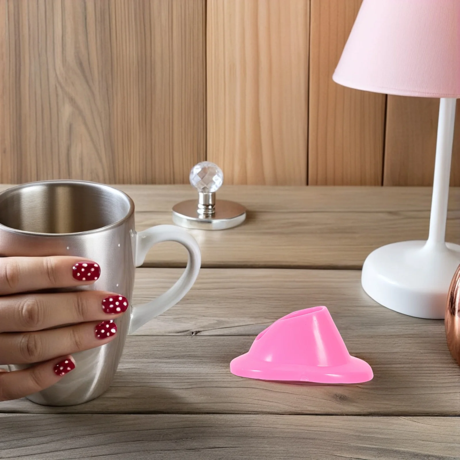 

8Pcs Silicone Nail Polish Holder Stand Anti-Leak Design for Nail Art Display Shelf Professional Polish Bottle Organizer Case