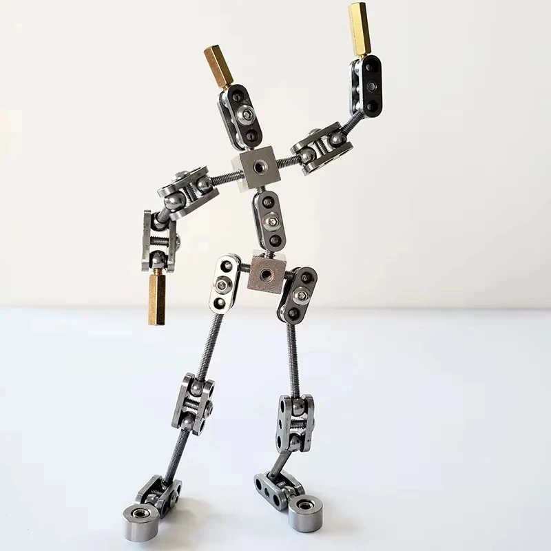 Full Metal Stop Motion Armature Kit Puppet Stainless Steel Skeleton DIY Animated Figure Flexible Model 12/13/14/15/16/17/18cm