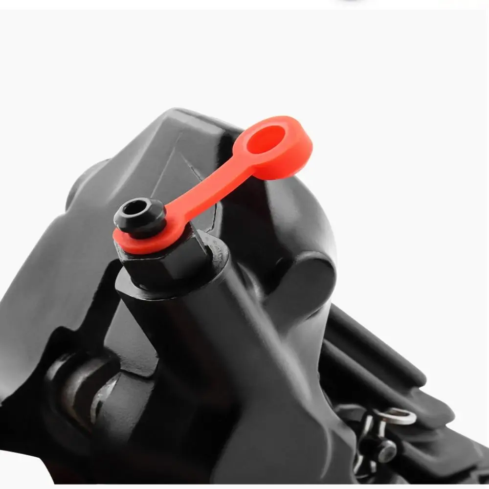 10pcs Silicone Bike Bleed Nipple Cover Caliper Cover Soft Brake Screw Caps Solid Color Durable Oil Nipple Dust Cap Grease Nozzle