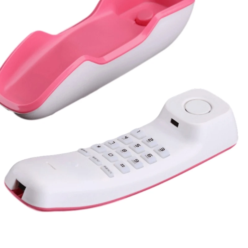 A061 Wall-Mounted Telephone Push Button Phones Fixed Landline for Home Hotel Spa Dropship