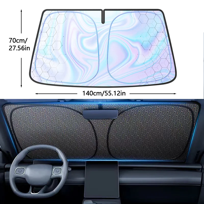 Autozonnescherm voorruit, opvouwbare parasol voor auto, UV-werend, warmte-isolerend, auto raam paraplu, auto beschermingsgordijnen, accessoires