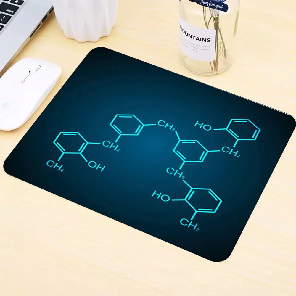 Chemical Symbols Small Mouse Pad Laptop Desk Keyboard Carpet Office Accessories Dropshipping Mouse Pads Pc Gamer Completo