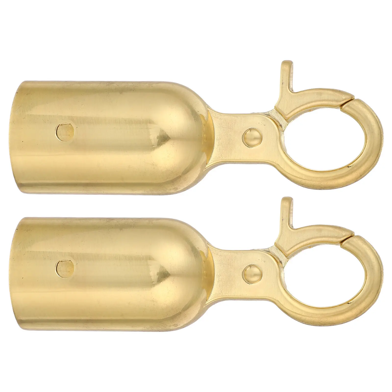 2Pcs Elegant Metal Rope End Cap with Snap Hook 32Mm Heavy Duty Cord End for Stanchions Guardrail Systems Aesthetic