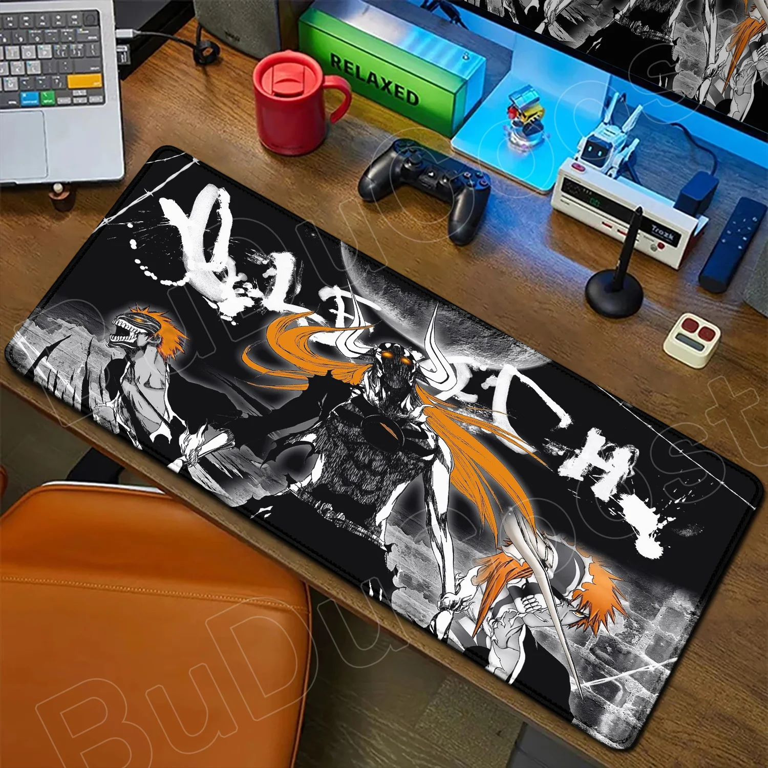 Anime Bleach Mouse Pad Non-slip Mausepad Gaming Accessories Large Office Gamer Keyboard Desk Mat Kurosaki Ichigo Rubber Mousepad