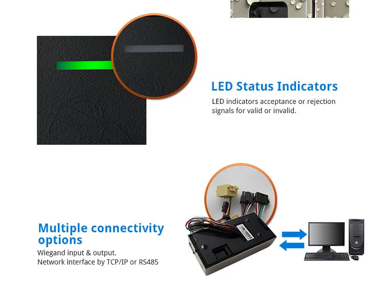 Zento Outdoor Industrial Fingerprint Attendance Machine - IP65 Waterproof Time Clock With 100000 User Capacity For Factory