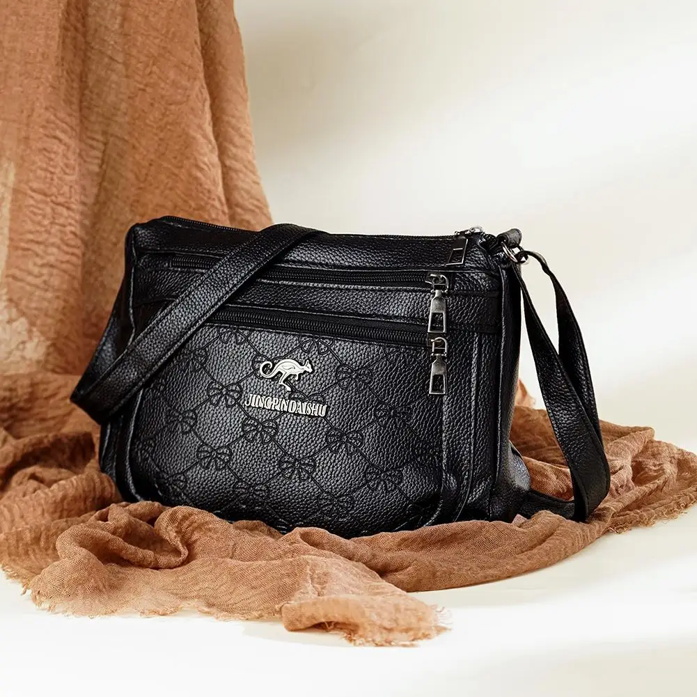 

Women's Bag Middle-aged Bag Mother's Bag Fashion Multi-layer Large Capacity Single Shoulder Mother-in-law Buy Vegetable Bag