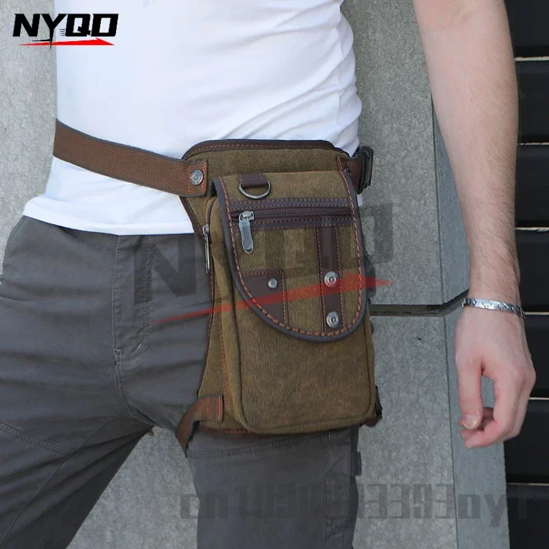 

Men Waterproof Motorcycle Leg Bag Drop Messenger Shoulder Bags Travel Motorcycle Tactical Chest Pouch Bum Hip Belt Purse