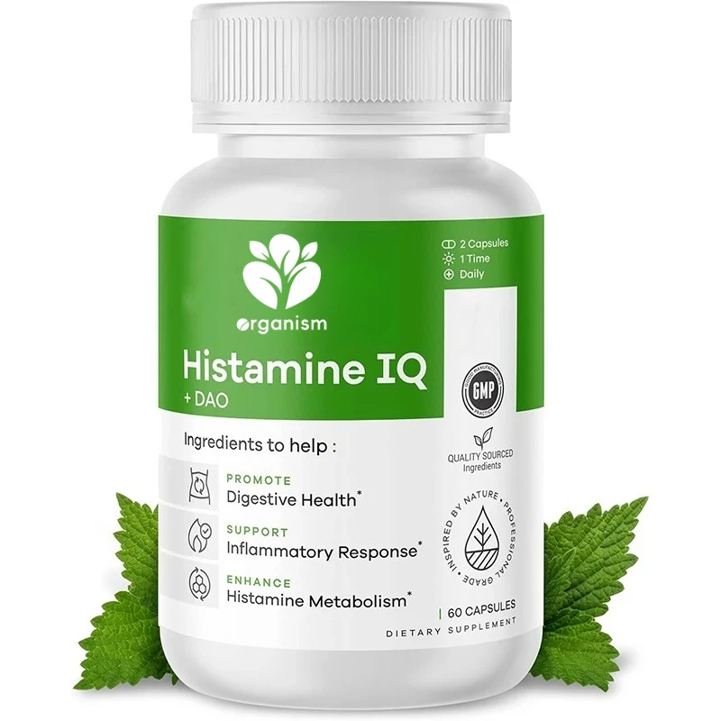 Diamine oxidase supplement - DAO supplement histamine and immune support -60 capsules